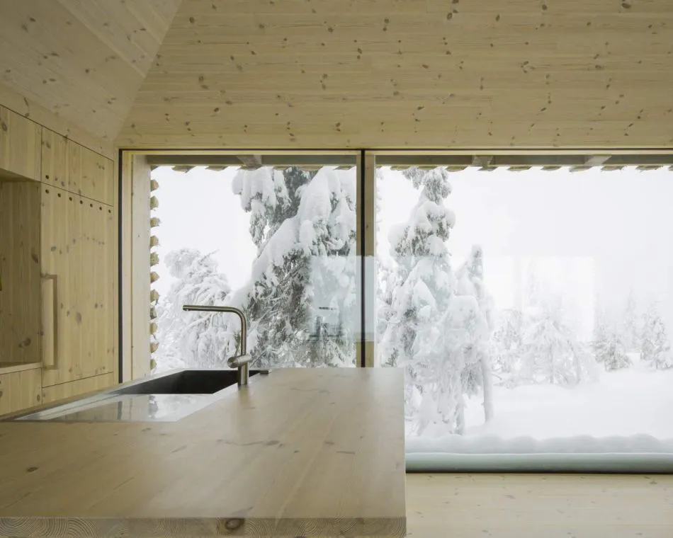 Una cabaña de montaña