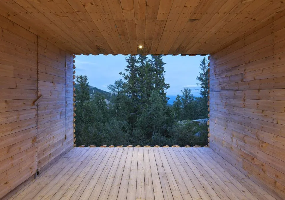 Una cabaña de montaña