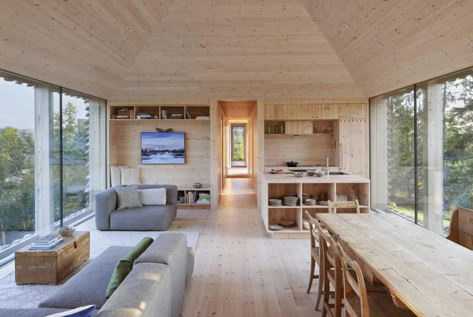 Una cabaña de montaña