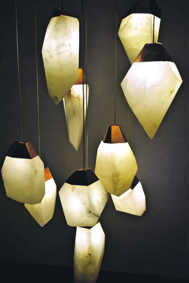 Esculpida en alabastro