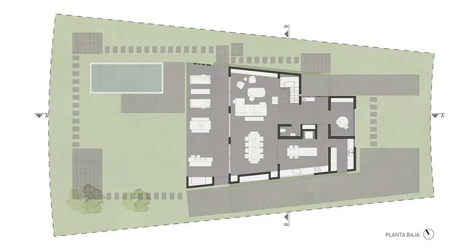 Simpleza en armonía con el paisaje
