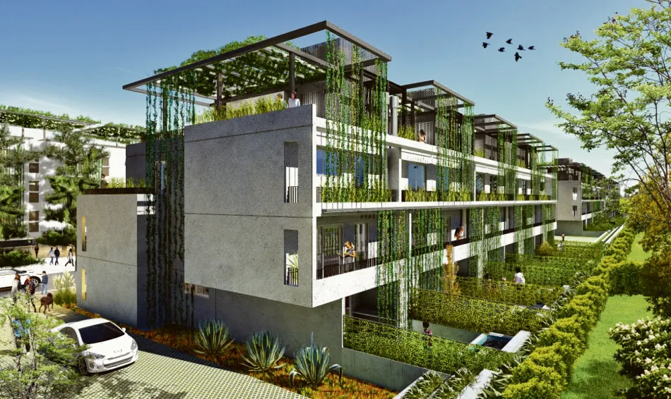 Primeras viviendas en cantera