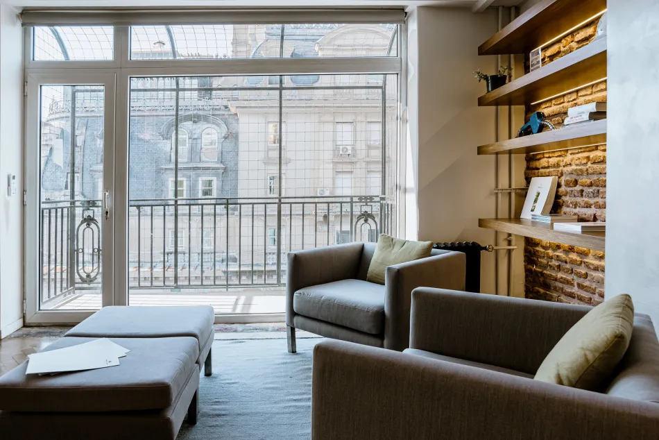 Una oficina de estilo