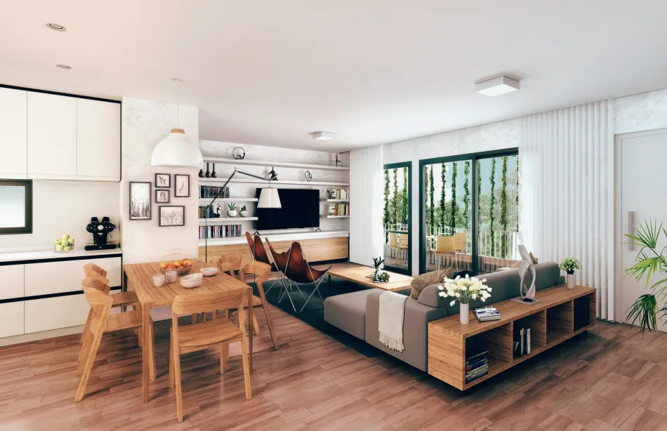 Primeras viviendas en cantera