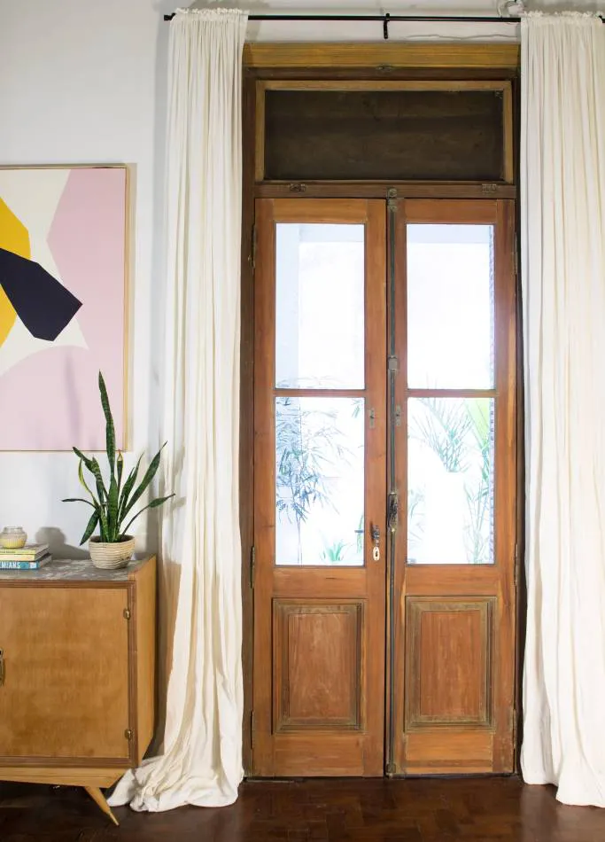 Aberturas de madera retro